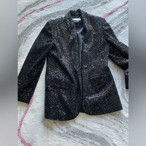 Zara Black Sequin Blazer - New